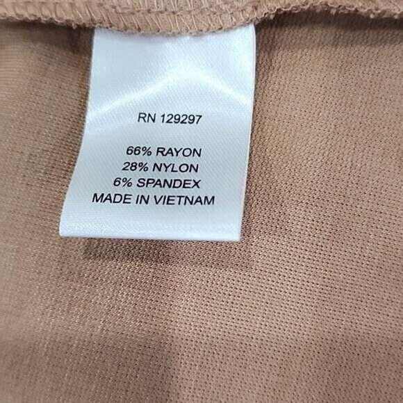 IMAN Jacket Blazer Tan Zipper Accent at Waist Stretch NWT Women's 2X - Picture 4 of 6